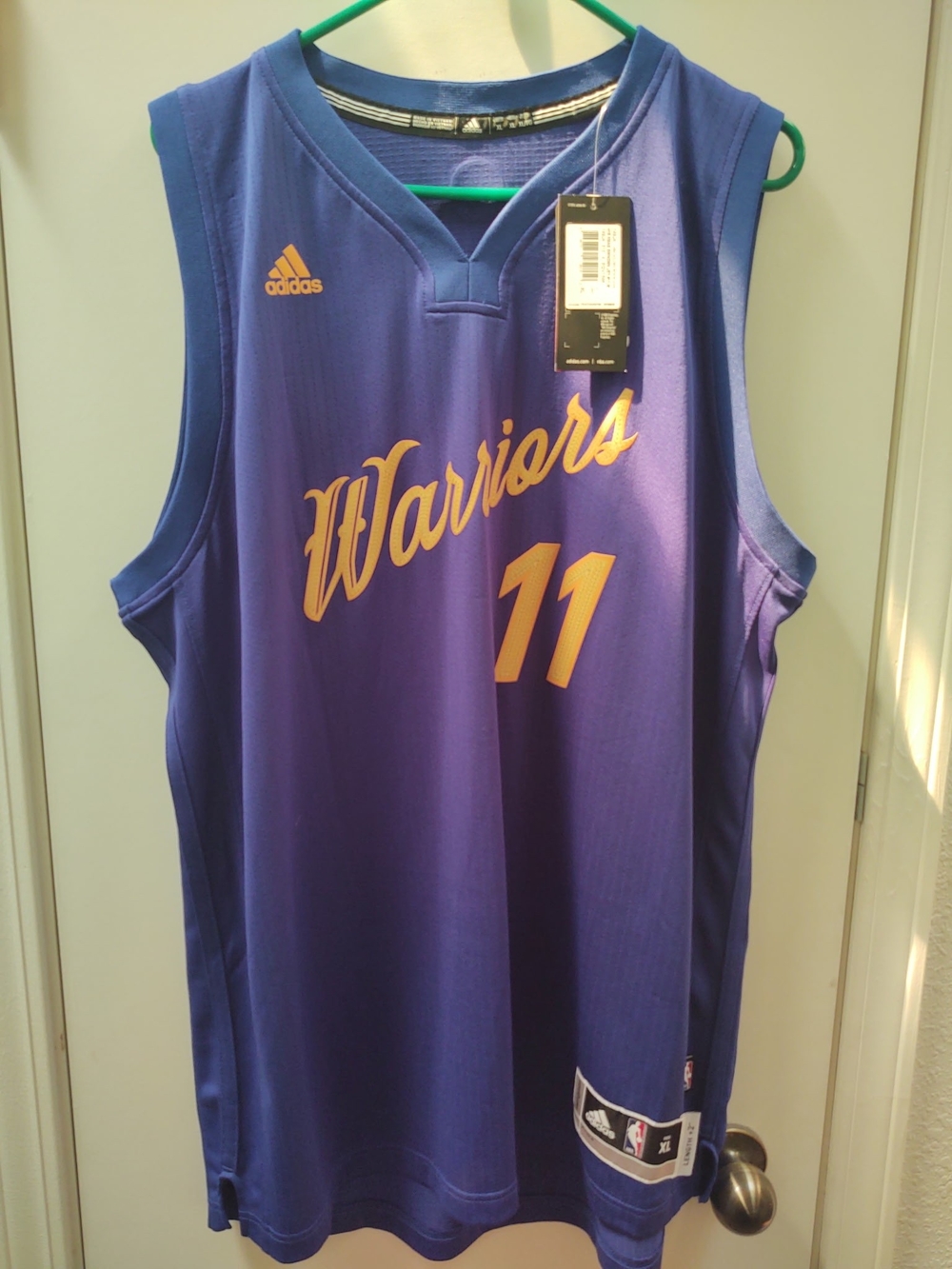 adidas Warriors Thompson #11 Basketball Jersey